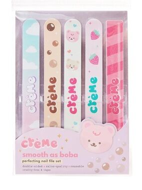 Smooth as Boba Nail File Set - Pink
